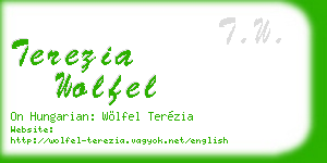 terezia wolfel business card